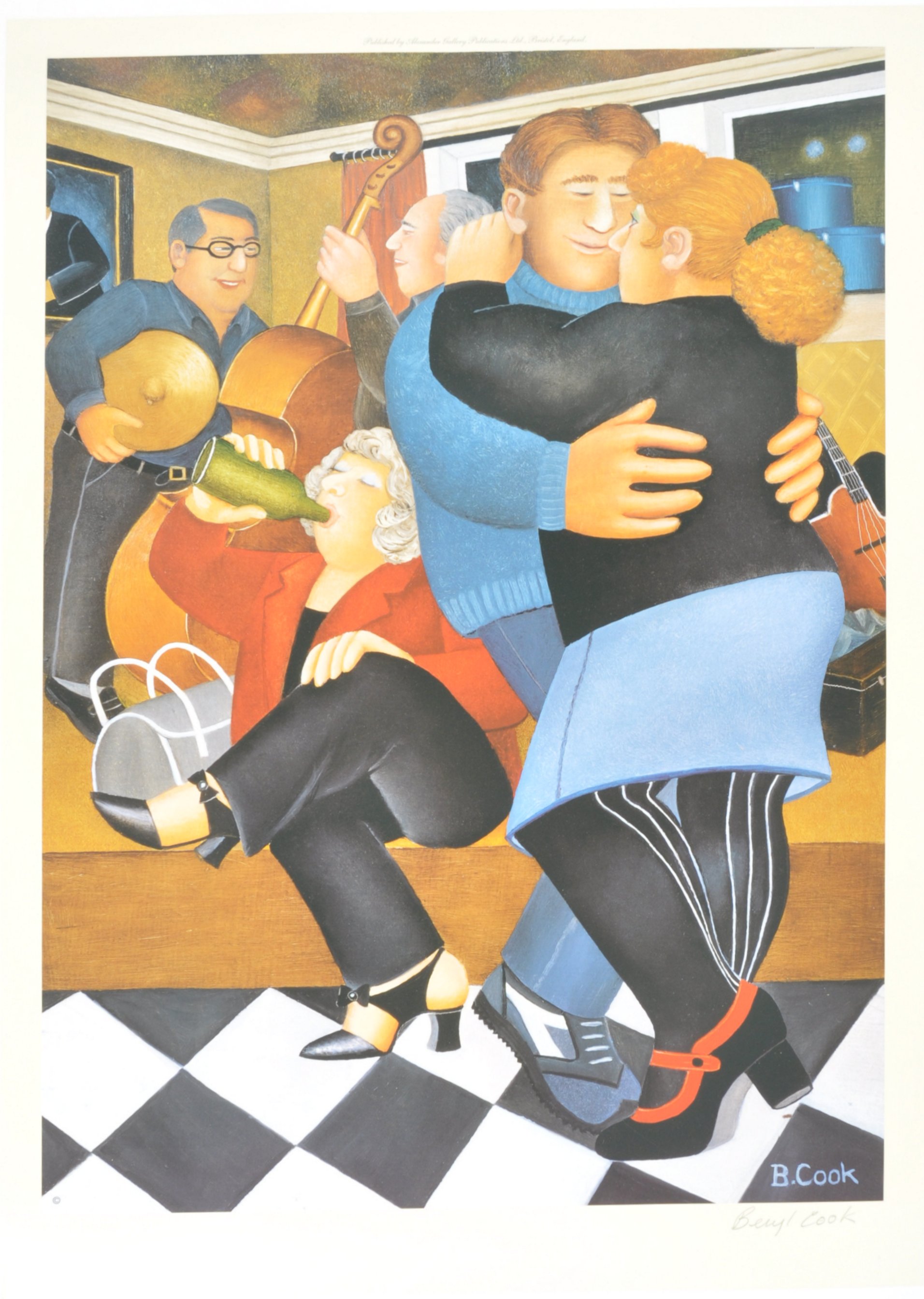 AFTER BERYL COOK SIGNED PRINT ENTITLED ' SHALL WE DANCE '