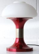ORIGINAL 1970'S DESK TABLE LAMP WITH RED METALLIC BODY