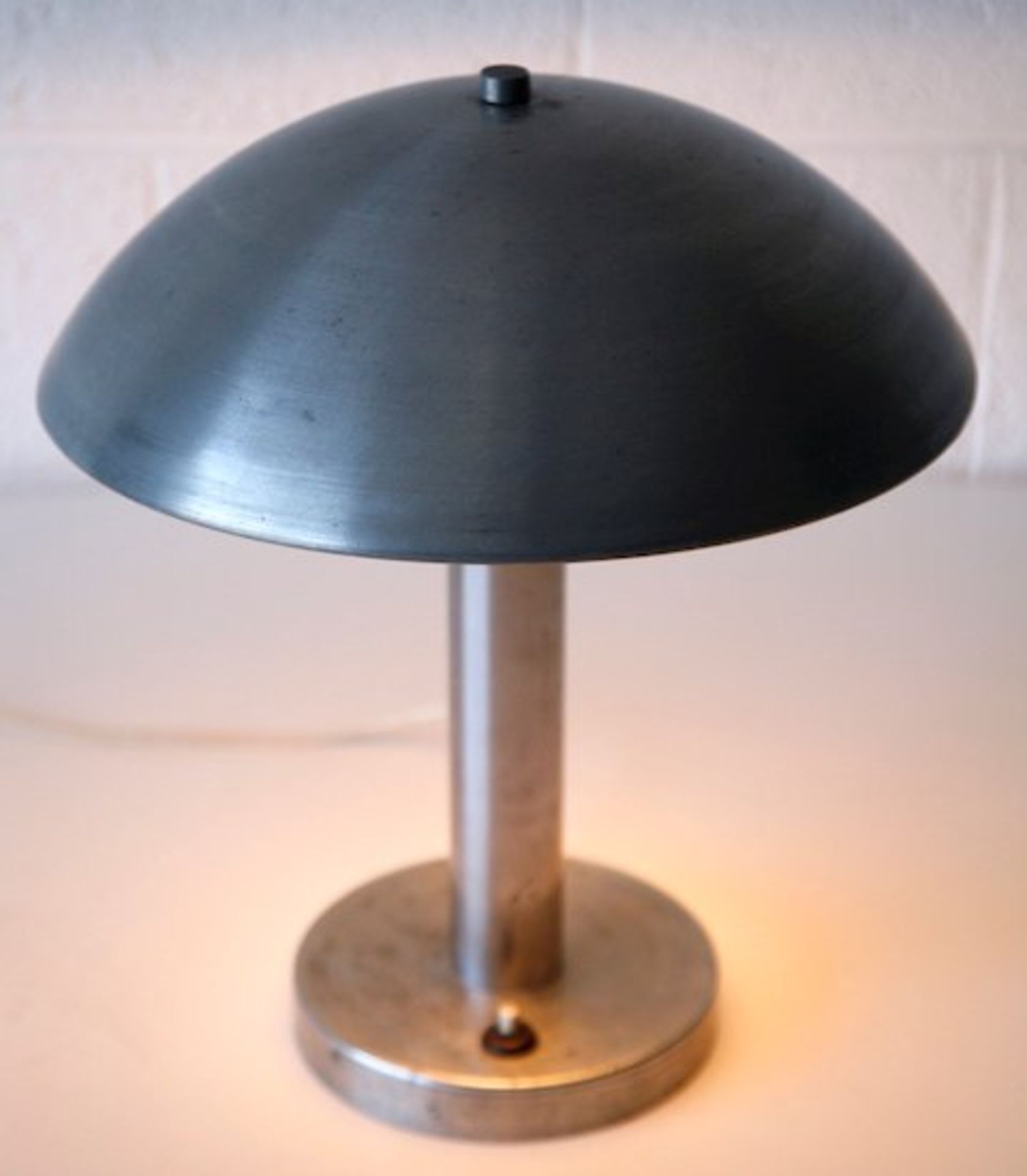 ORIGINAL 1930'S ART DECO TABLE DESK LAMP OF MUSHROOM FORM - Bild 3 aus 5