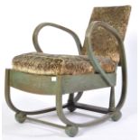 EARLY 20TH CENTURY ART DECO BENTWOOD BOUDOIR CHAIR