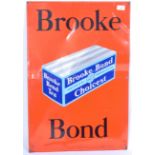 ORIGINAL VINTAGE BROOKE BOND TEA ADVERTISING ENAMEL TIN SIGN