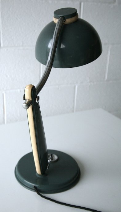 RARE 1950'S FRENCH INDUSTRIAL FACTORY TABLE DESK LAMP - Image 3 of 6