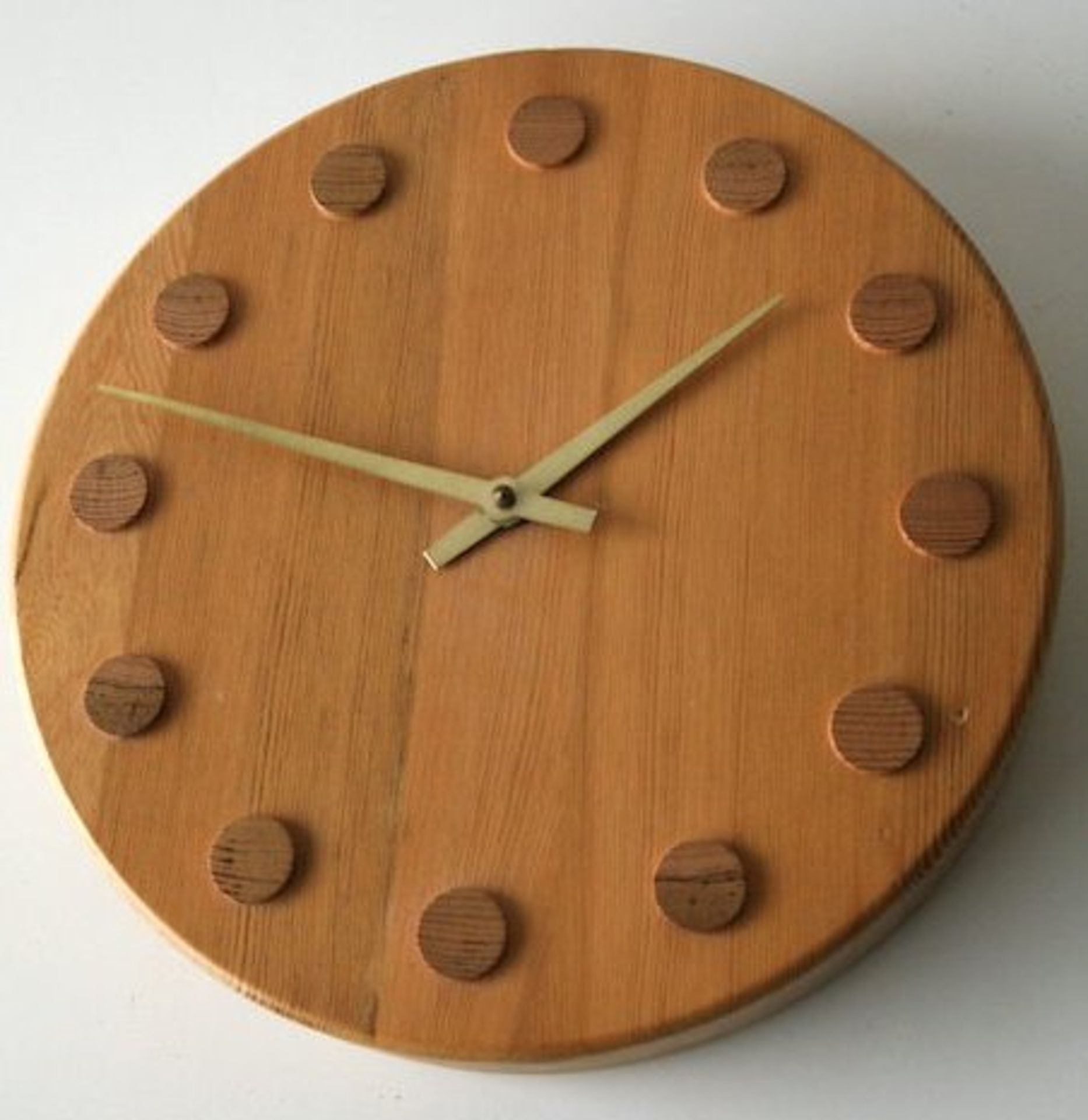 ORIGINAL PINE WALL CLOCK BY AARIKKA FINLAND