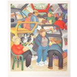 AFTER BERYL COOK SIGNED PRINT ENTITLED ' THE BOOT SALE '