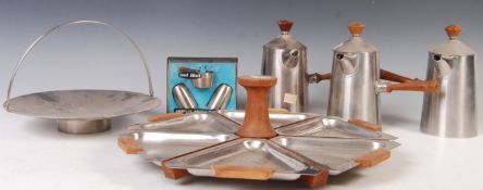 COLLECTION OF OLD HALL CAMPDEN STAINLESS STEEL WARE BY R WELCH