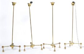 RARE 1970'S VINTAGE CHURCH BRASS CHANDELIERS FROM ST GILES CHURCH