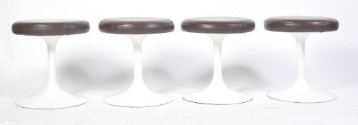 SET OF FOUR 1970'S TULIP BASED STOOLS