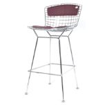 ORIGINAL KNOLL WIRE FRAMED COUNTER STOOL BY HARRY BERTOIA