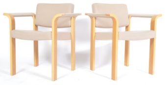 MAGNUS OLESEN 1960'S RETRO SIDE CHAIRS BY R. THYGESEN AND J. SORENSEN