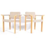 MAGNUS OLESEN 1960'S RETRO SIDE CHAIRS BY R. THYGESEN AND J. SORENSEN