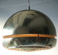 ORIGINAL 1970'S RETRO VINTAGE DESIGNER PENDANT CEILING LIGHT