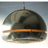 ORIGINAL 1970'S RETRO VINTAGE DESIGNER PENDANT CEILING LIGHT