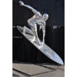 INCREDIBLE LIFESIZE 1:1 SCALE MARVEL COMICS 'SILVER SURFER' STATUE