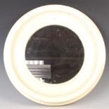 ORIGINAL 1970'S ITALIAN WALL MIRROR OF PLASTIC CIRCULAR FORM