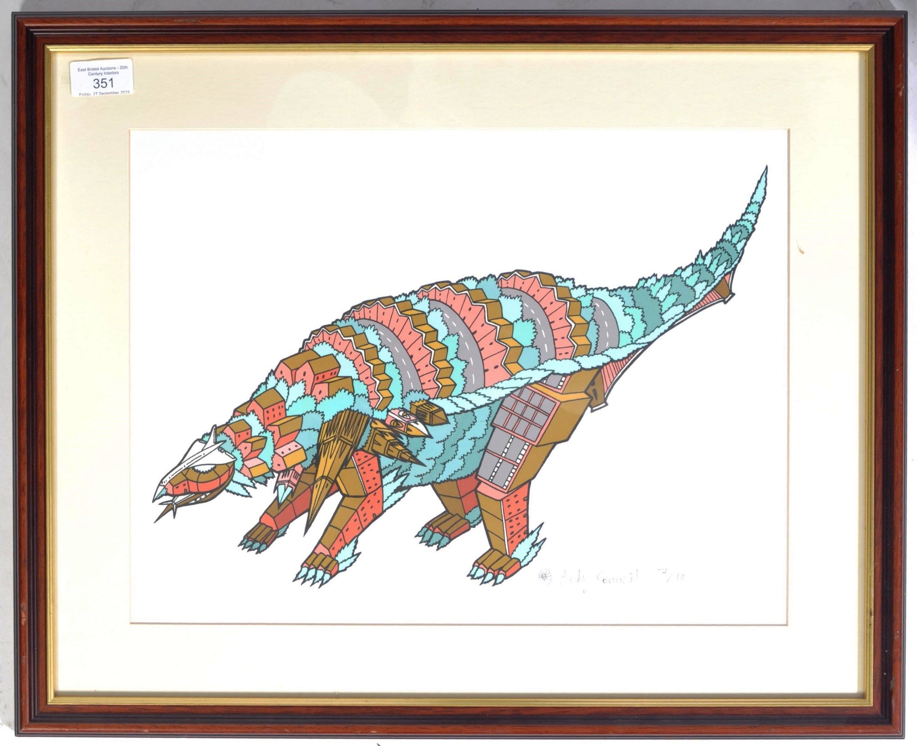 BRISTOL EDMONTONIA 2013 SIGNED LIMITED PRINT BY ANDY COUNCIL