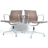 PAIR OF VITRA EA 107 VINTAGE SWIVEL DESK CHAIRS BY CHARLES