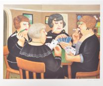 AFTER BERYL COOK SIGNED PRINT ENTITLED ' BRIDGE PARTY '