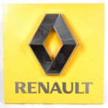 AN ORIGINAL RENAULT CAR SHOWROOM LARGE LIGHTBOX SIGN