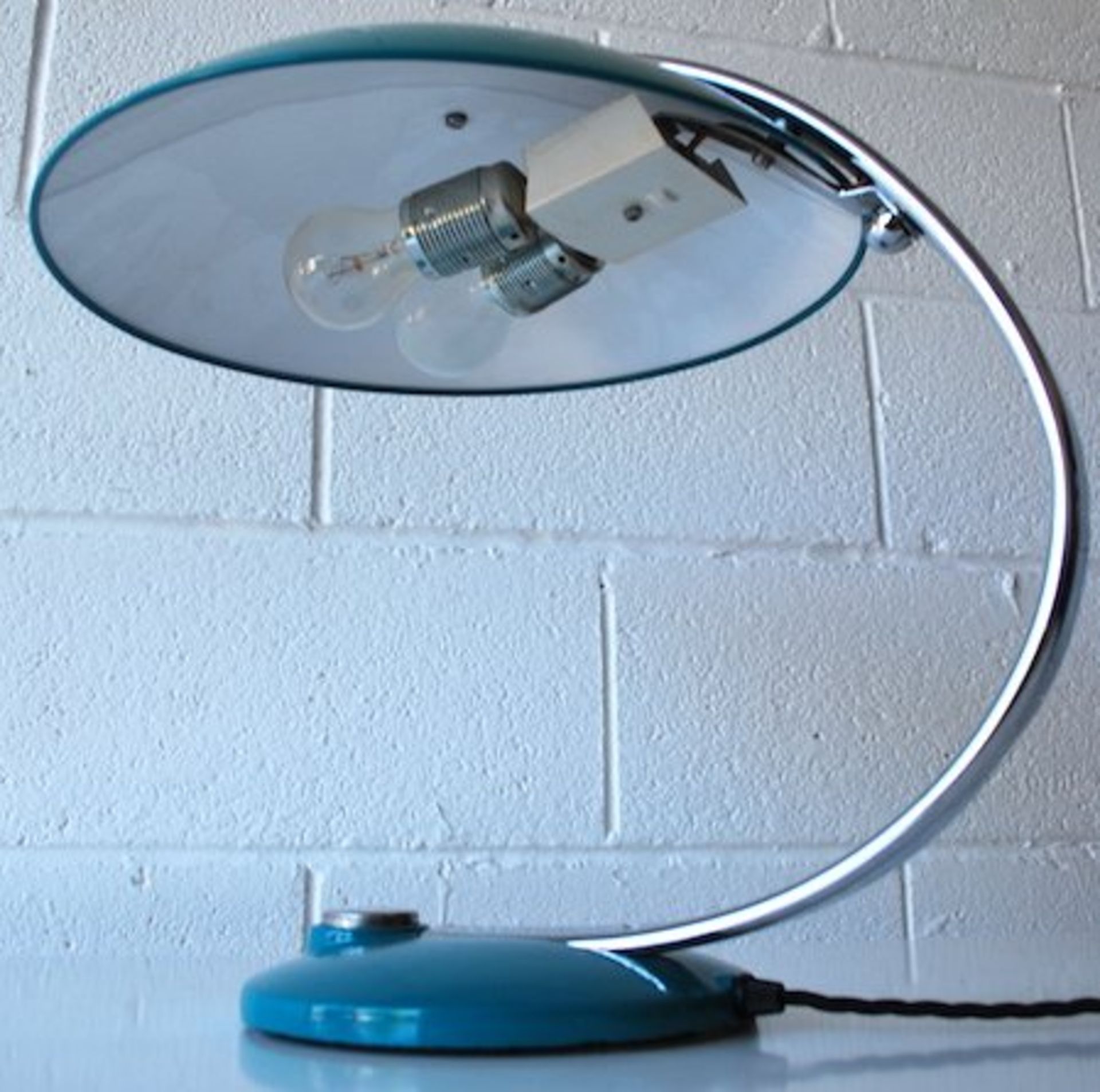 1960'S HILLEBRAND BLUE ENAMEL DESK LAMP BY EGON HILLEBRAND - Bild 4 aus 4