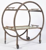 ART DECO CIRCULAR COCKTAIL DRINKS TROLLEY