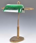 ORIGINAL 1940'S VINTAGE INDUSTRIAL ART DECO BANKERS LAMP