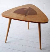 STUNNING 1950'S RETRO VINTAGE SPECIMEN WOOD SIDE / LAMP TABLE