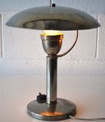 ORIGINAL 1930'S ART DECO CHROME TABLE DESK LAMP