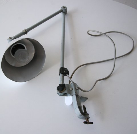 ORIGINAL 1950'S INDUSTRIAL DESK LAMP BY CURT FISCHER FOR MIDGARD - Image 4 of 4