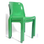 ARTEMIDE SELENE PLASTIC STACKING CHAIRS BY VICO MAGISTRETTI