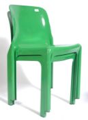 ARTEMIDE SELENE PLASTIC STACKING CHAIRS BY VICO MAGISTRETTI