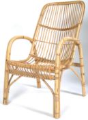 FRANCO ALBINI RETRO VINTAGE 1960'S CANEWORK ARMCHAIR