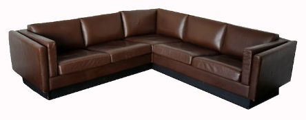 ORIGINAL GEORG THAMS LEATHER CORNER SOFA