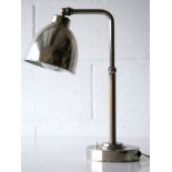 ORIGINAL ART DECO VINTAGE DESIGNER CHROMED TABLE LAMP / WALL LIGHT