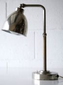 ORIGINAL ART DECO VINTAGE DESIGNER CHROMED TABLE LAMP / WALL LIGHT