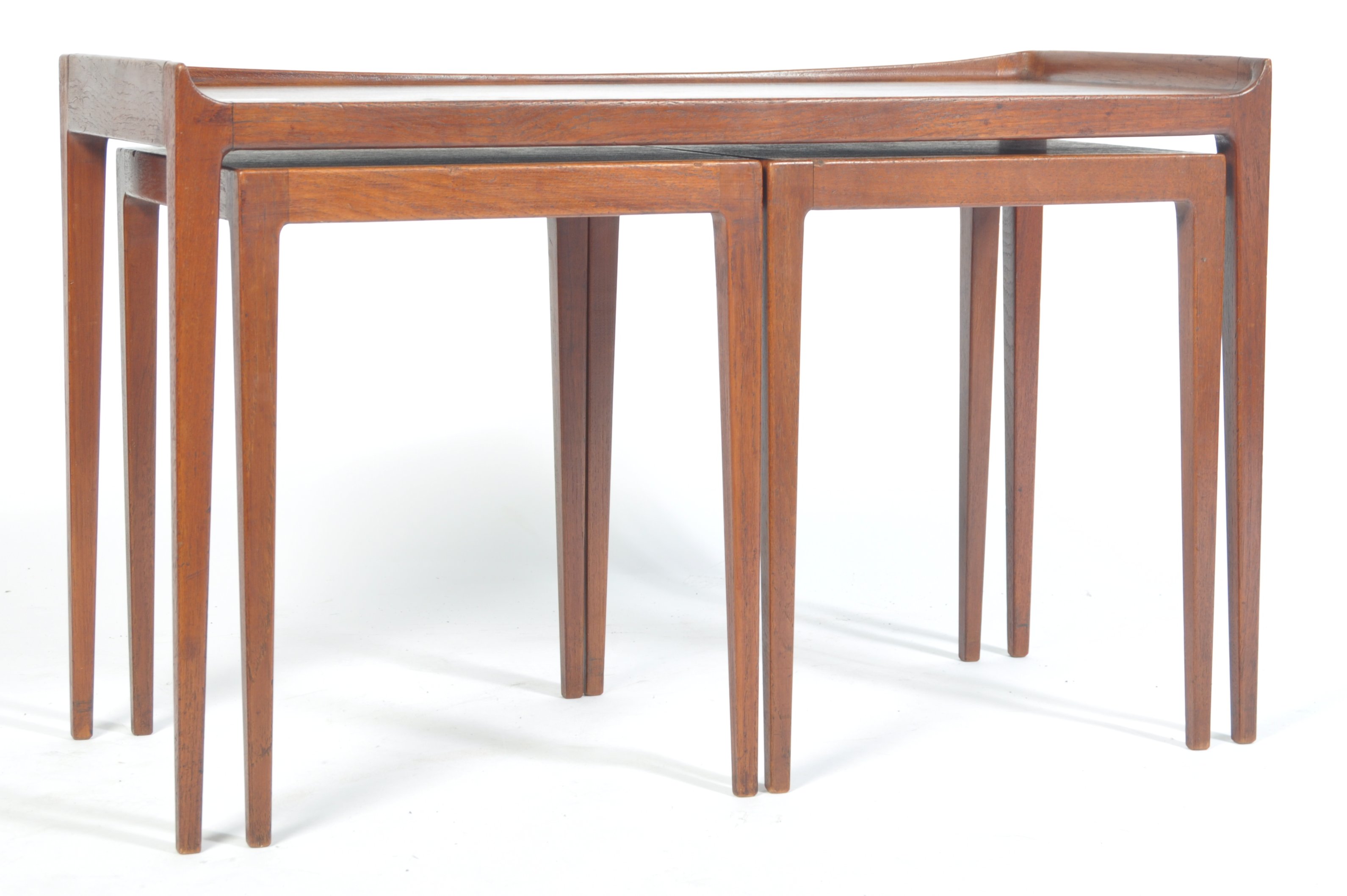 JASON MOBLER 1960'S DANISH TEAK WOOD NESTING TABLE