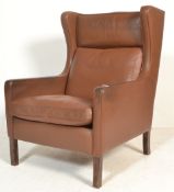 STOUBY 1970'S DANISH LEATHER LULU ARMCHAIR