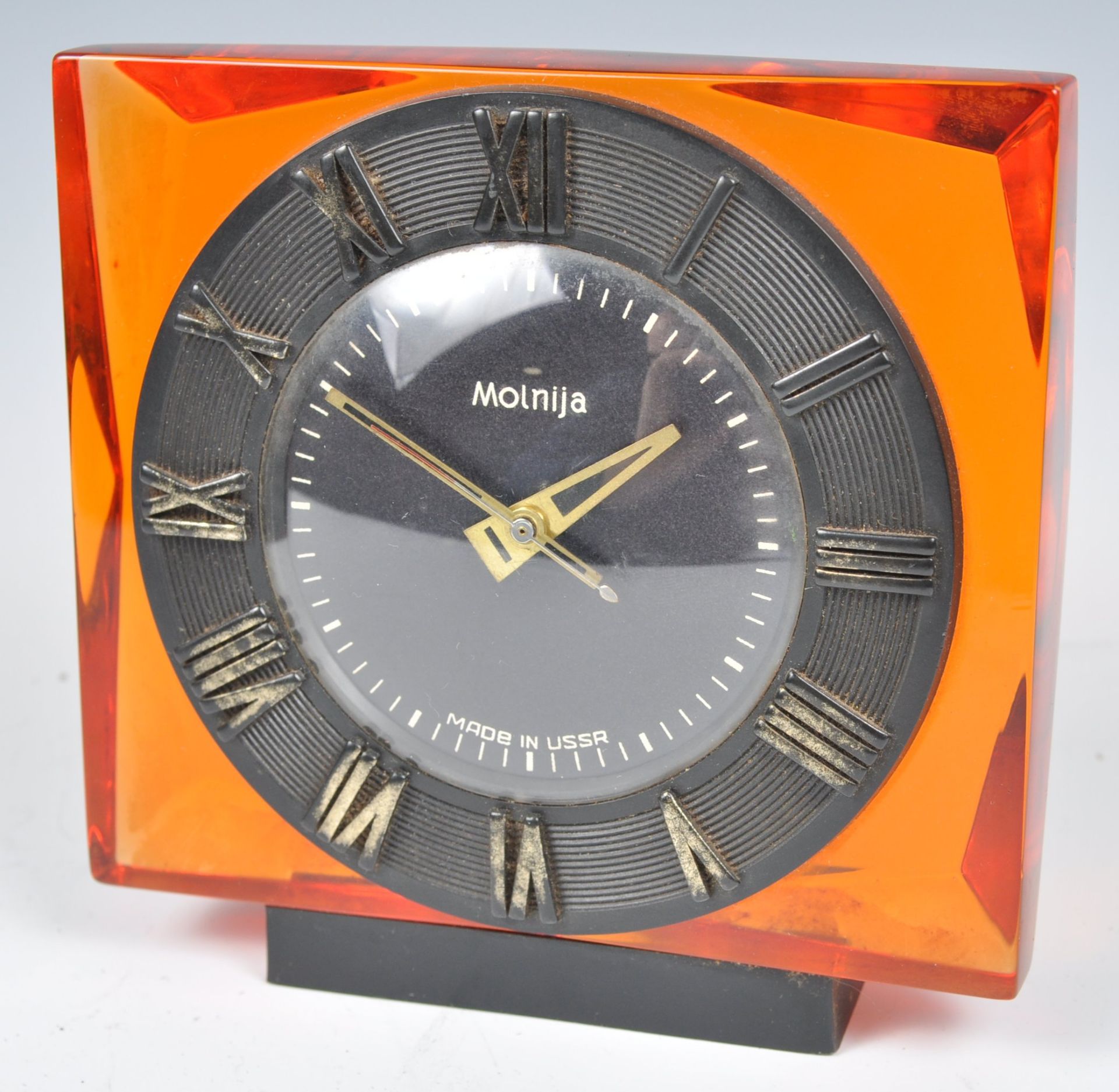 TWO VINTAGE MANTEL CLOCKS BY GOBLIN AND MOLNIJA - Bild 4 aus 5