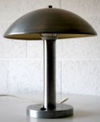 ORIGINAL 1930'S ART DECO TABLE DESK LAMP OF MUSHROOM FORM