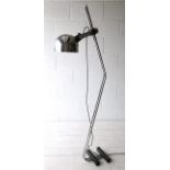 J PEREZ & P ARAGAY RARE AND UNUSUAL 1970'S CHROMED FLOOR LAMP