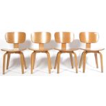 MOULDED PLYWOOD DINING / SIDE CHAIRS IN THE MANNER OF EAMES DCW