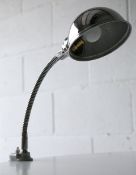 ORIGINAL 1950'S ITALIAN CHROME GOOSENECK DESK LAMP