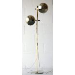 KLOT 1 SWEDISH 1970'S BRASS EFFECT FLOOR LAMP BY HEMI KLOT