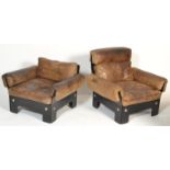 BELIEVED VATNE MOBLER 1960'S NORWEGIAN HIS & HERS ARMCHAIRS