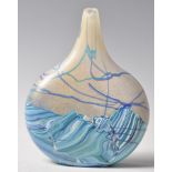 ISLE OF WIGHT SEASCAPE LOLLIPOP VASE BY MICHAEL HARRIS