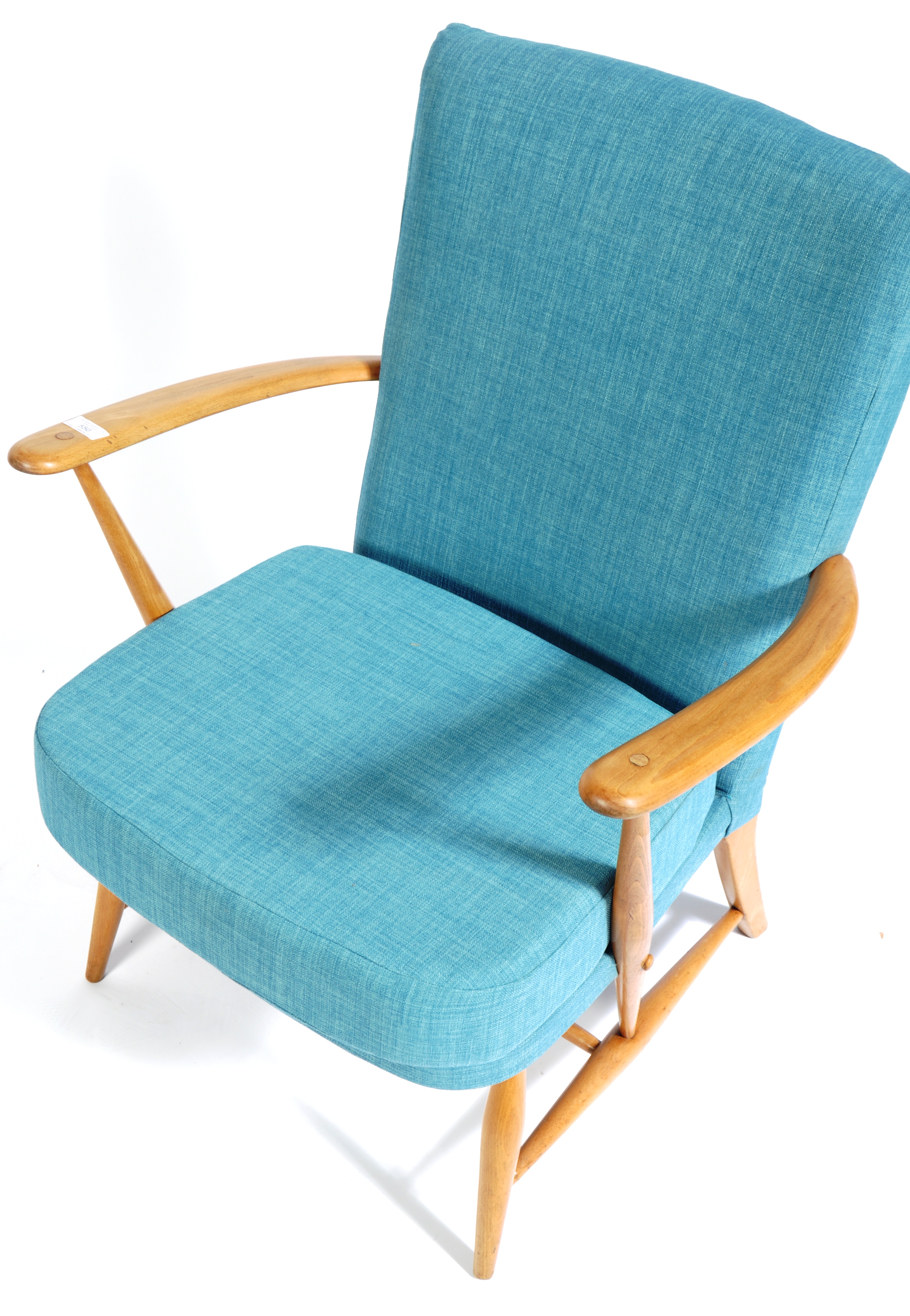 ERCOL MODEL 248 1950'S BEECH AND ELM LOUNGE CHAIR BY L. ERCOLANI - Image 2 of 6