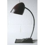 ERPR BELGIAN 1930'S ART DECO VINTAGE INDUSTRIAL TABLE / DESK LAMP