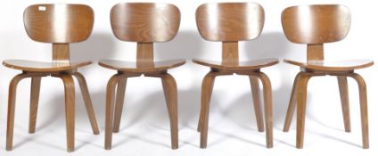 MOULDED PLYWOOD DINING / SIDE CHAIRS IN THE MANNER OF EAMES DCW