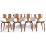 MOULDED PLYWOOD DINING / SIDE CHAIRS IN THE MANNER OF EAMES DCW