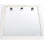 ITALIAN 1970'S RETRO MOULDED PLASTIC ILLUMINATED VANITY MIRROR