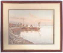 C.P.B.S. LILLINGSTON (fl.1871-1899) CORNISH WATERCOLOUR PAINTING OF BOATS